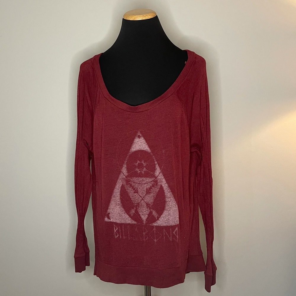 Burgundy Billabong Long Sleeve